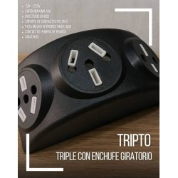 Adaptador toma 3 enchufes...